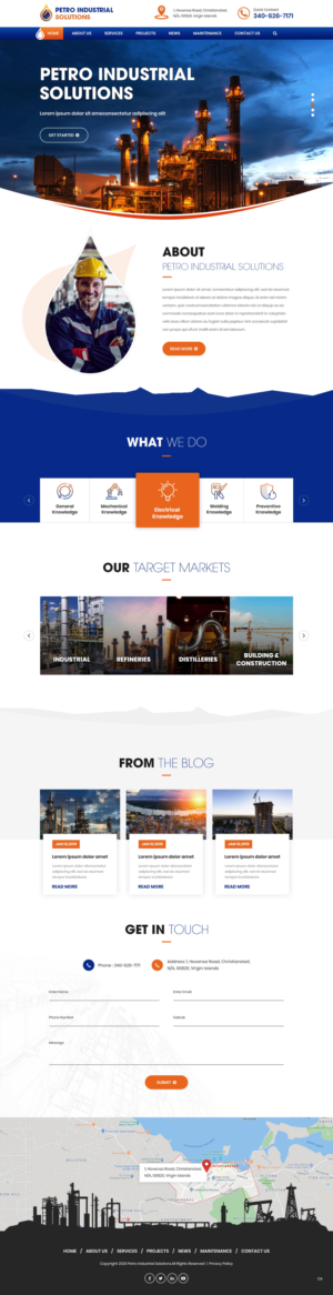Web Design by pb for Petro Industrial | Design: #23425269