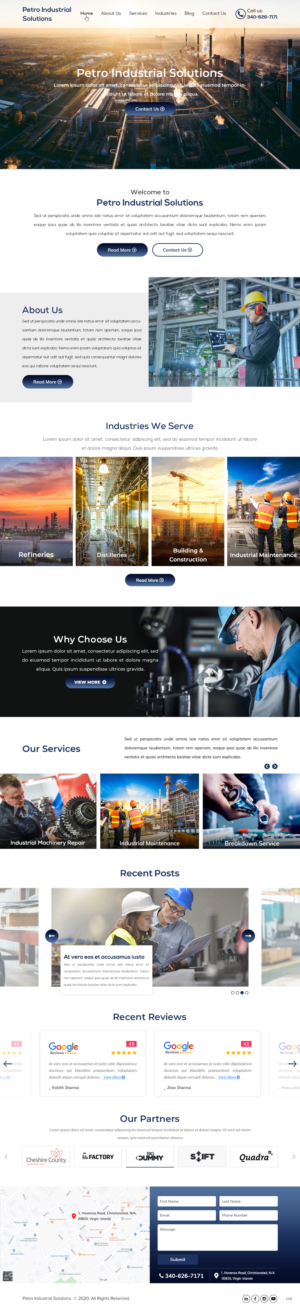 Web Design by pb for Petro Industrial | Design: #23425272