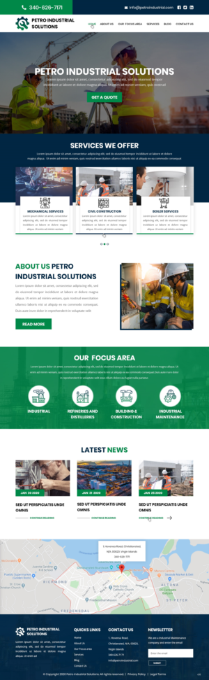 Web Design by pb for Petro Industrial | Design: #23425273