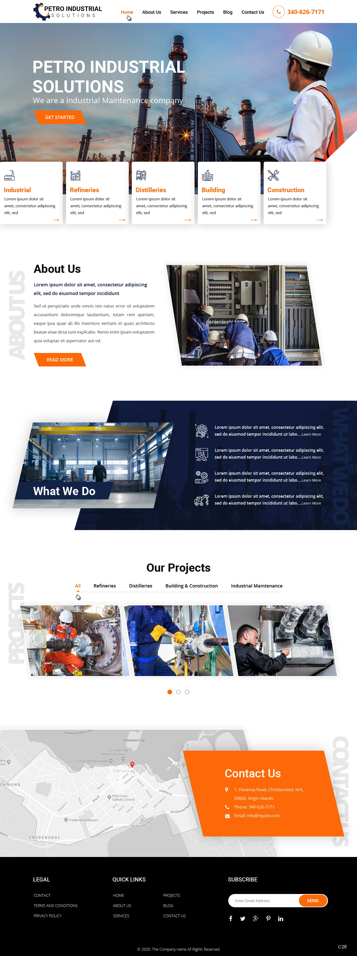 Diseño Web por pb para Petro Industrial | Diseño #23425274