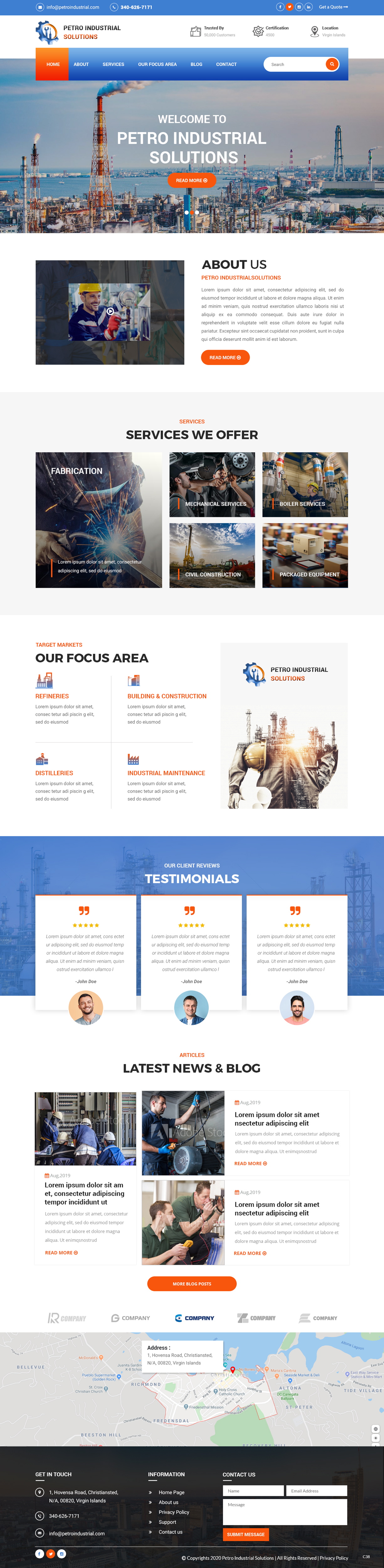 Diseño Web por pb para Petro Industrial | Diseño #23425275