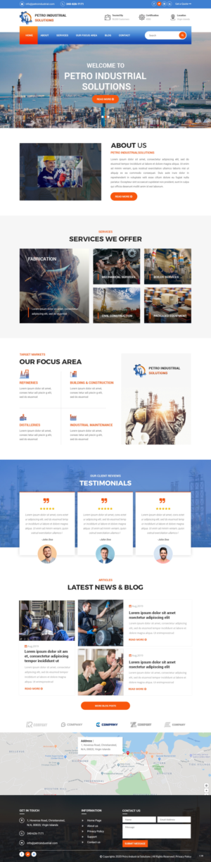 Web Design by pb for Petro Industrial | Design: #23425275