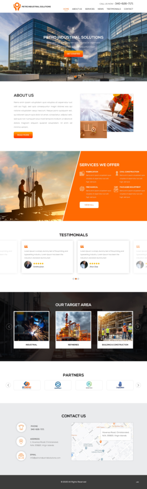 Web Design by pb for Petro Industrial | Design: #23425281