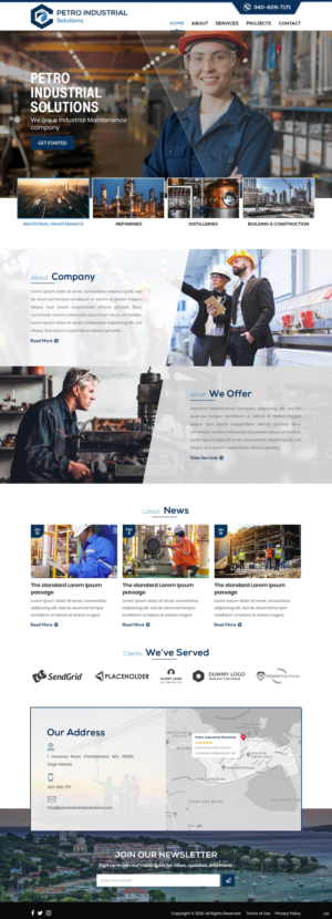 Web Design by pb for Petro Industrial | Design: #23425282