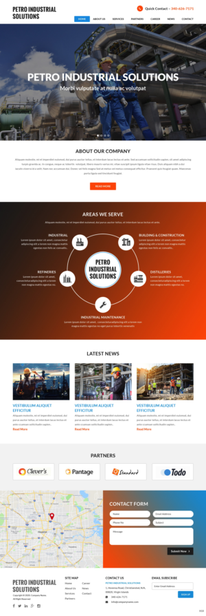 Web Design by pb for Petro Industrial | Design: #23425295