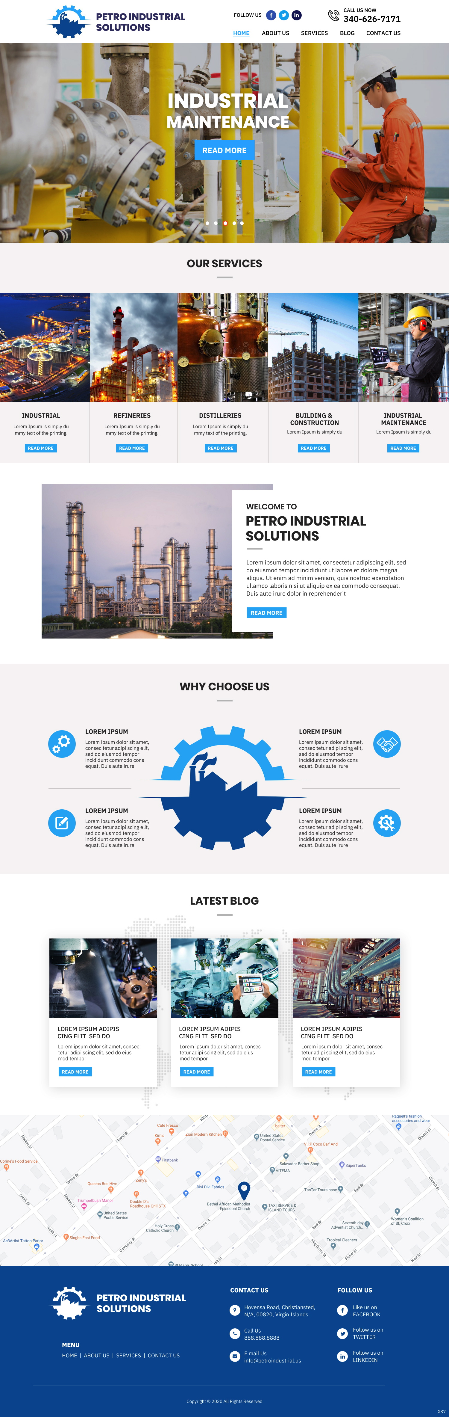 Web Design by pb for Petro Industrial | Design #23425297