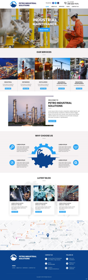 Web Design by pb for Petro Industrial | Design: #23425297