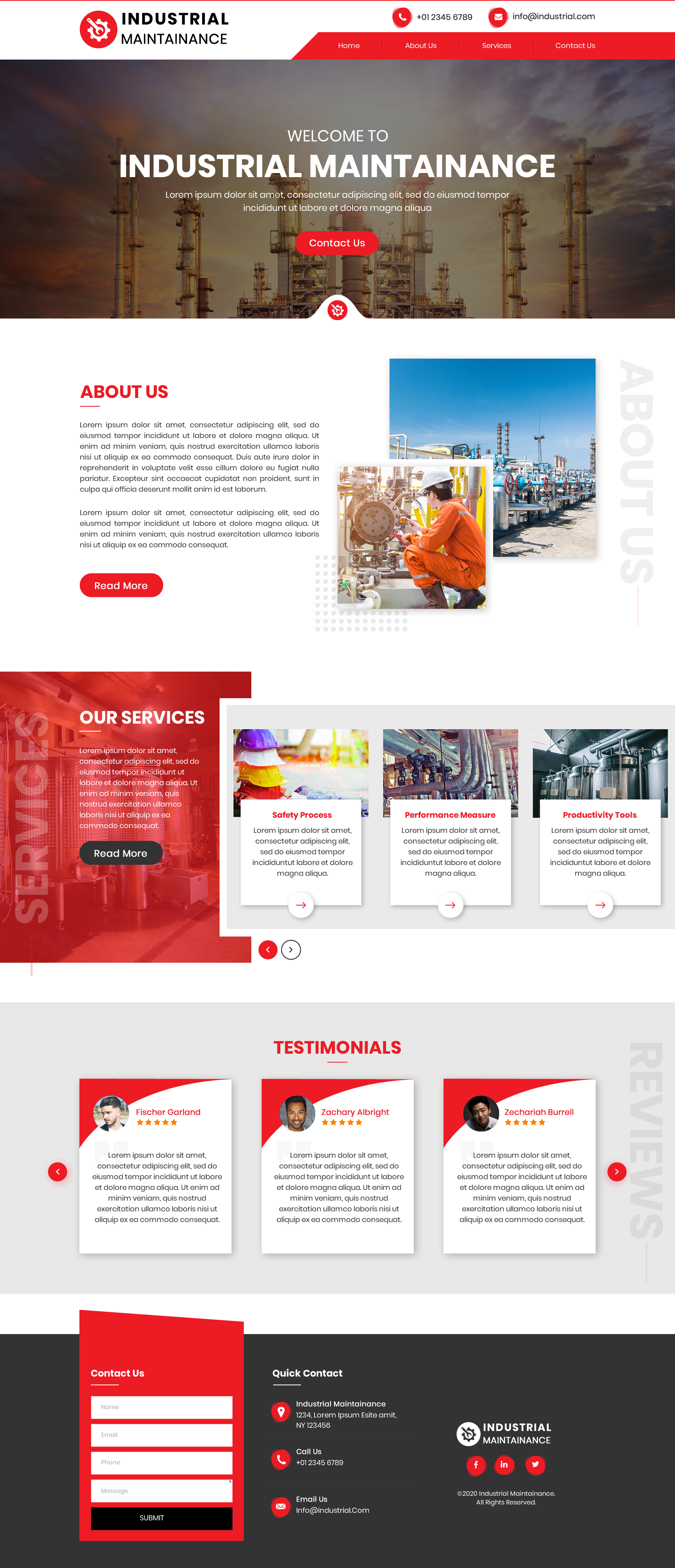 Web Design by Sbss for Petro Industrial | Design #23440048
