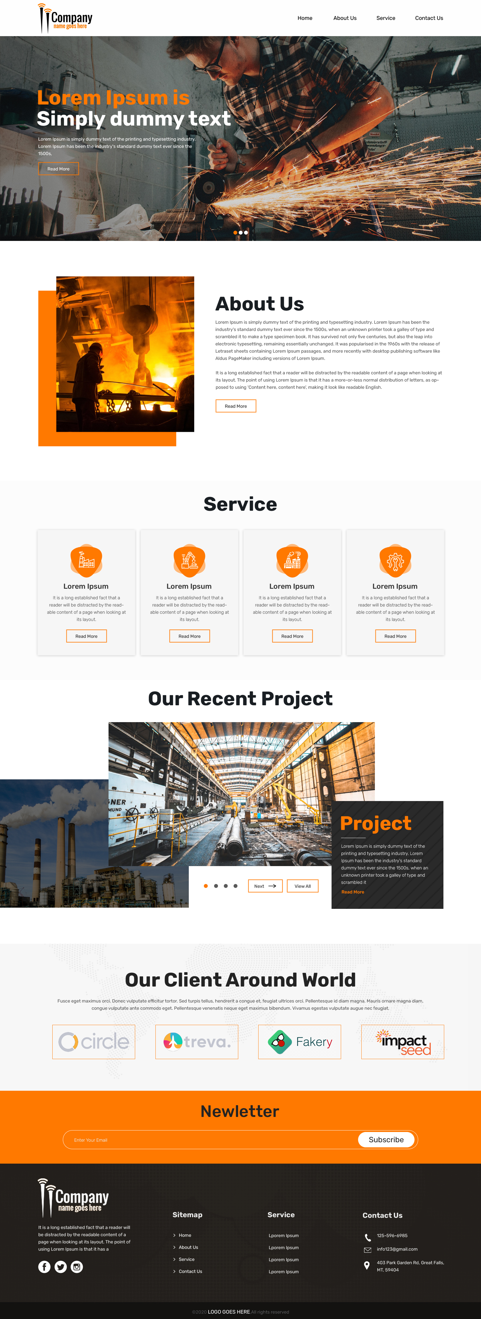 Web Design by sai.designer87 for Petro Industrial | Design #23457892