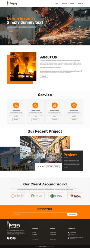 Web Design by sai.designer87 for Petro Industrial | Design #23457892