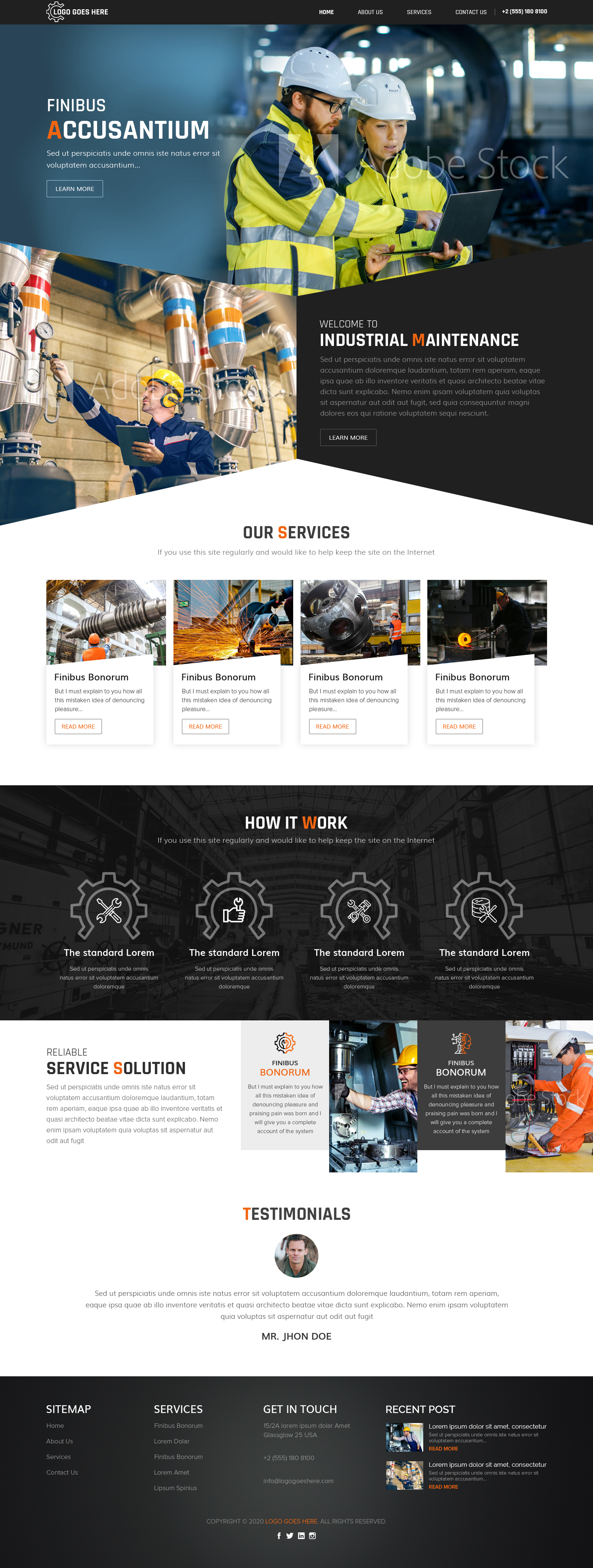 Web Design by sai.designer87 for Petro Industrial | Design #23457893