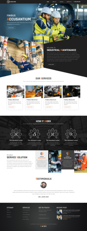 Web Design by sai.designer87 for Petro Industrial | Design: #23457893