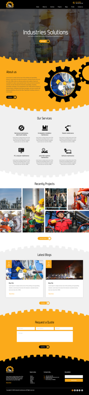Web Design by bdesigner9 for Petro Industrial | Design: #23496182