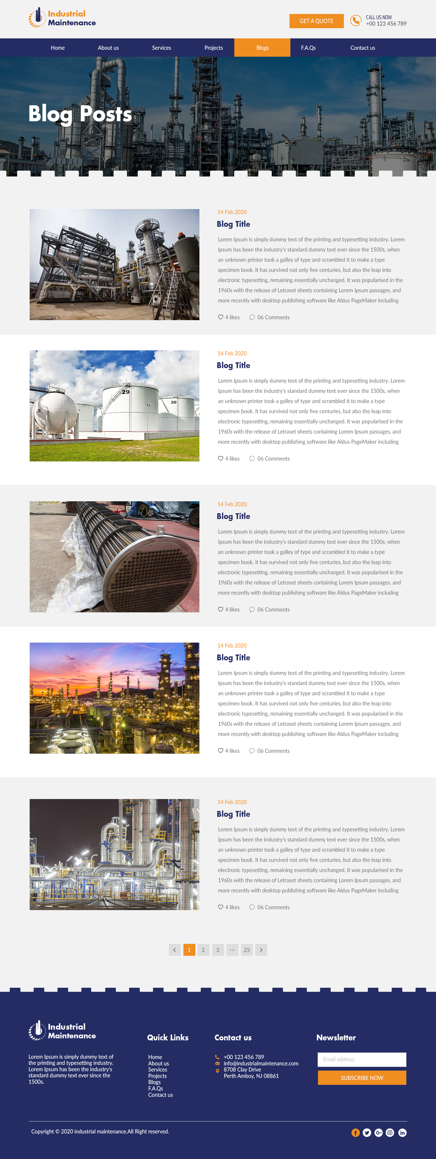 Web Design by bdesigner9 for Petro Industrial | Design #23695263