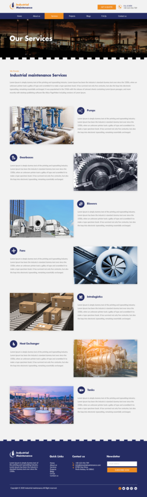 Web Design by bdesigner9 for Petro Industrial | Design: #23695266