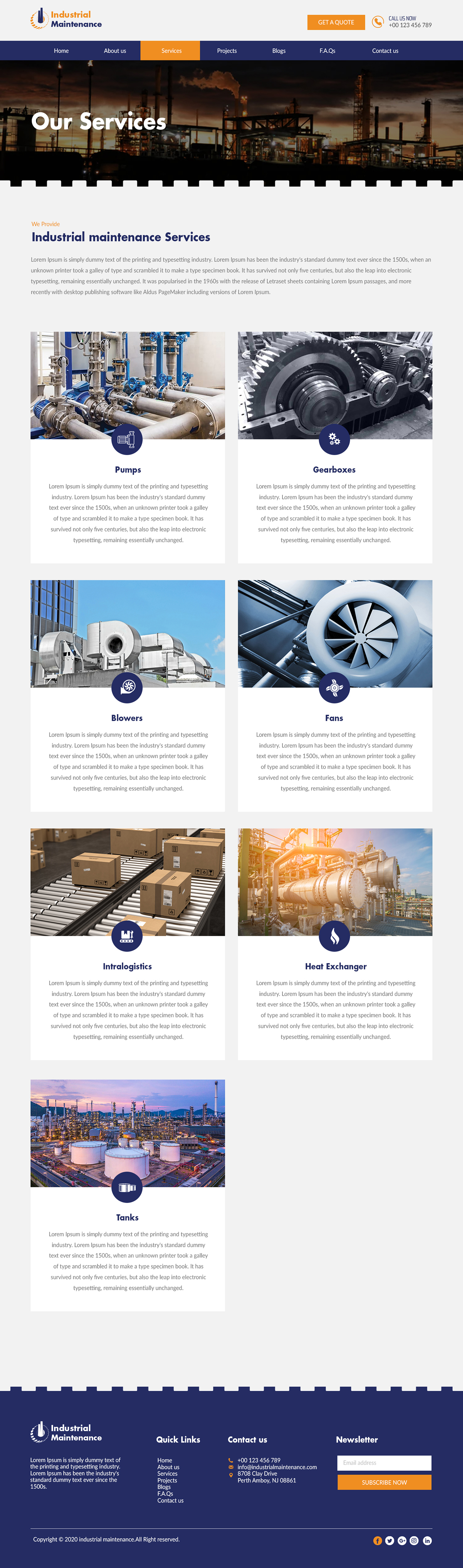 Web Design by bdesigner9 for Petro Industrial | Design #23695267