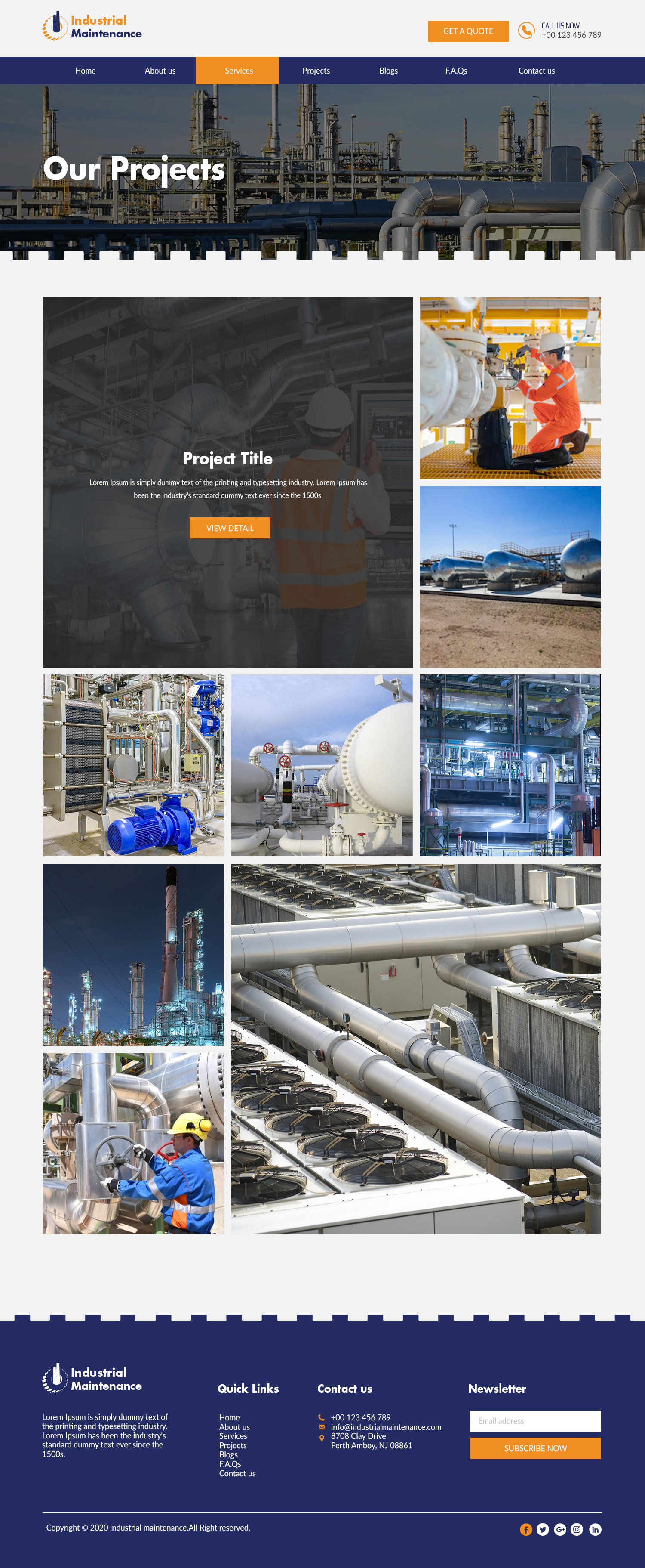 Web Design by bdesigner9 for Petro Industrial | Design #23695291