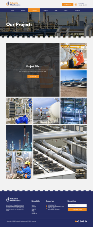 Web Design by bdesigner9 for Petro Industrial | Design: #23695291