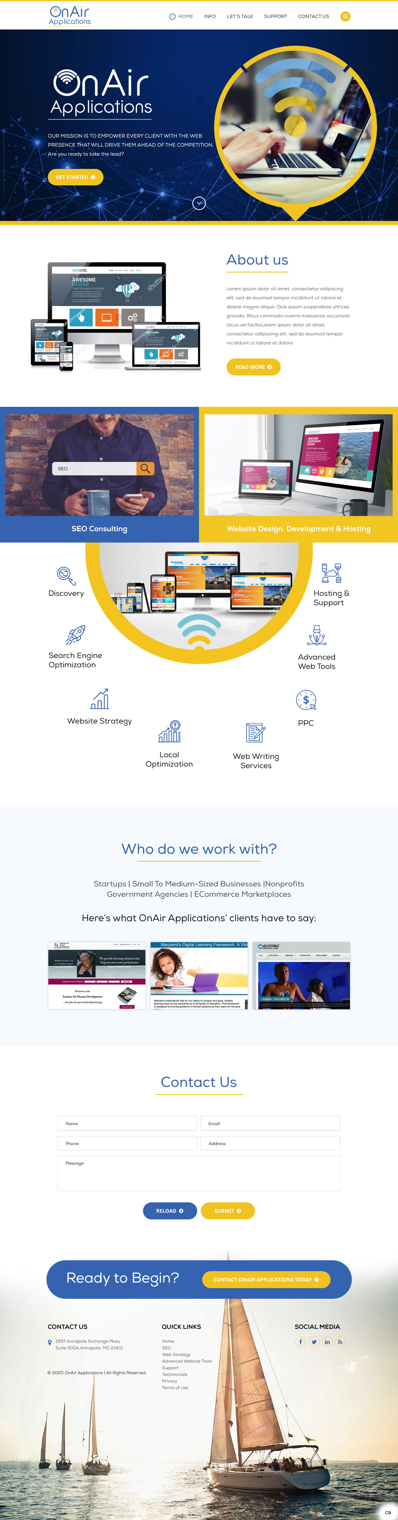 Web Design by pb for OnAir Applications | Design #23425254