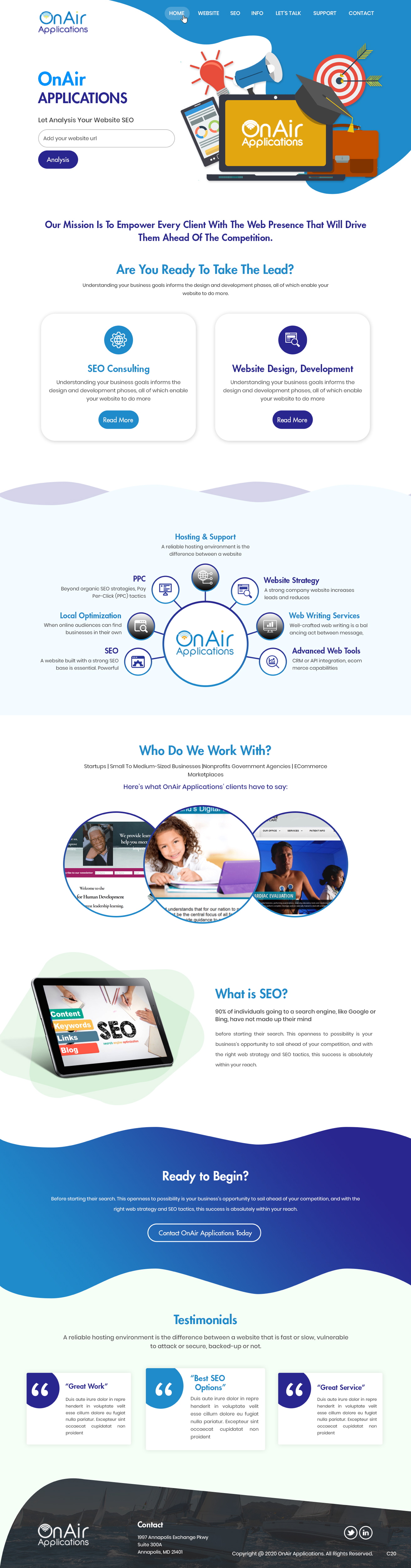 Web Design by pb for OnAir Applications | Design #23425255