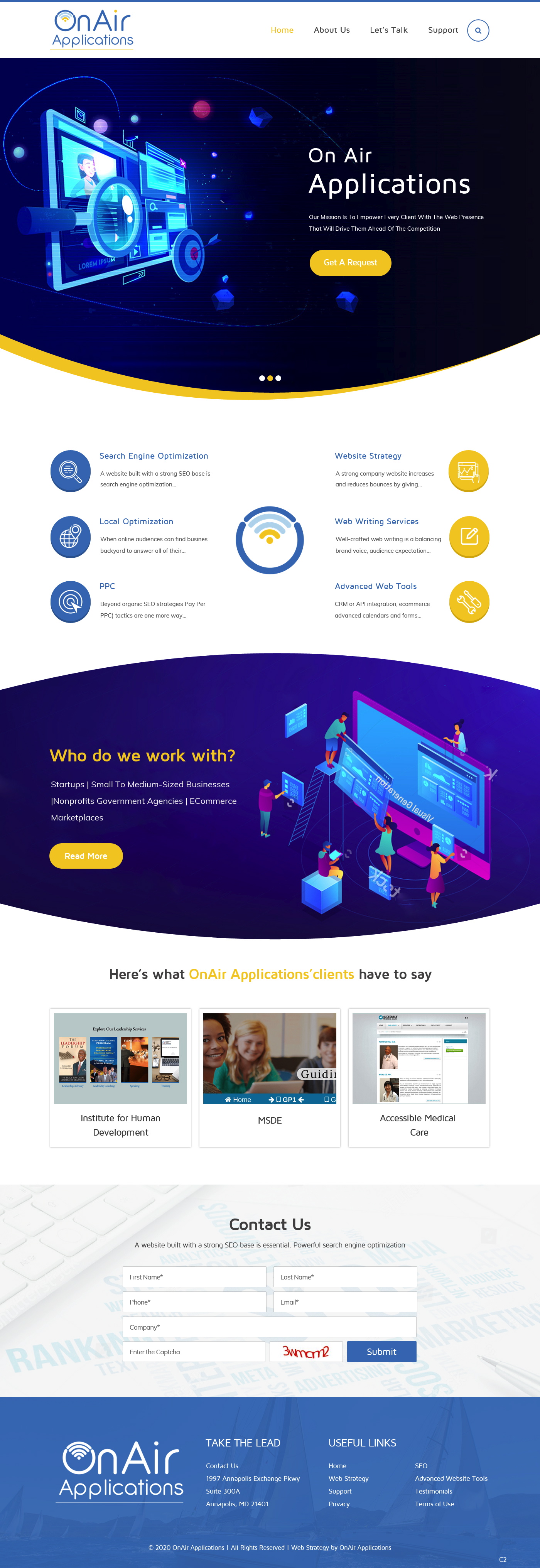 Web Design by pb for OnAir Applications | Design #23425256