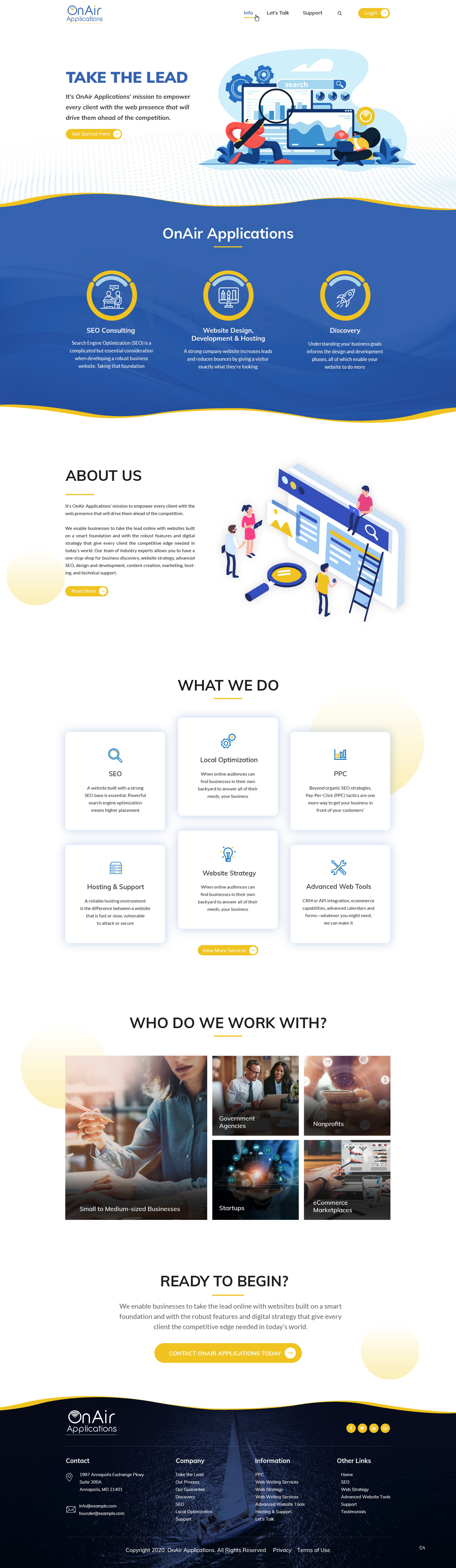Web Design by pb for OnAir Applications | Design #23425257