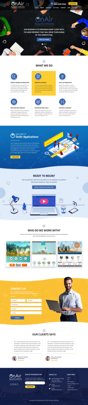Web Design by pb for OnAir Applications | Design: #23425258