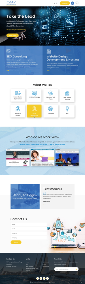 Web Design by pb for OnAir Applications | Design: #23425259