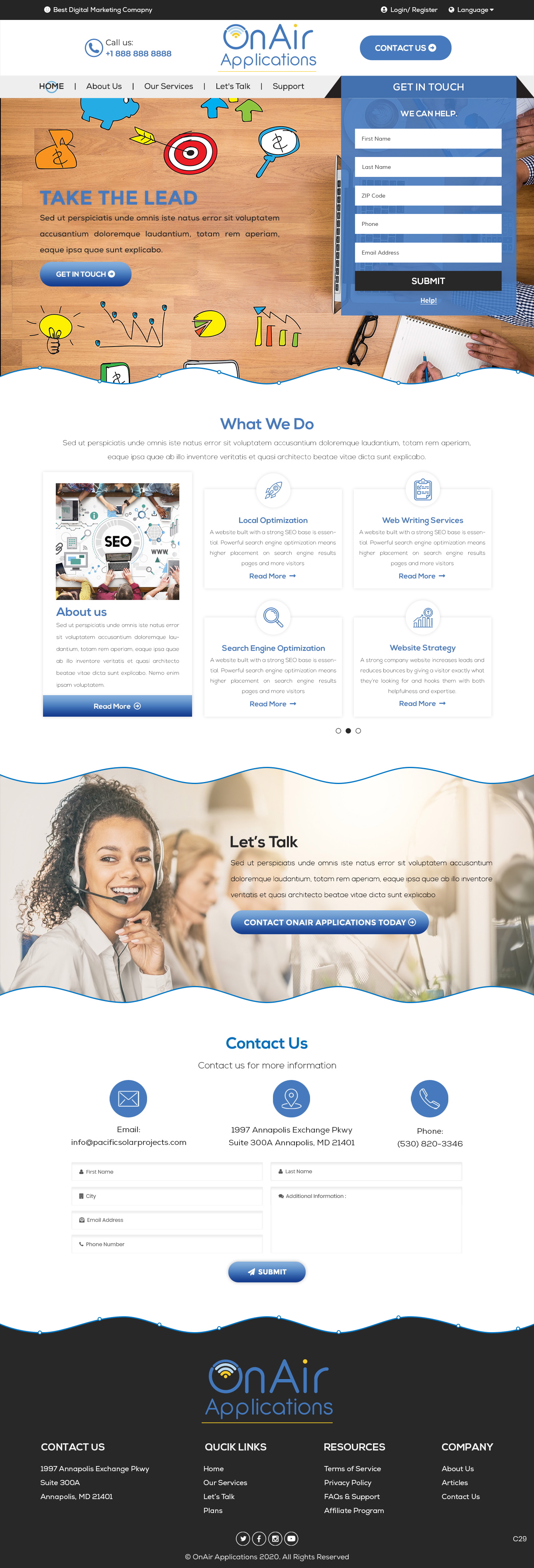 Web Design by pb for OnAir Applications | Design #23425260