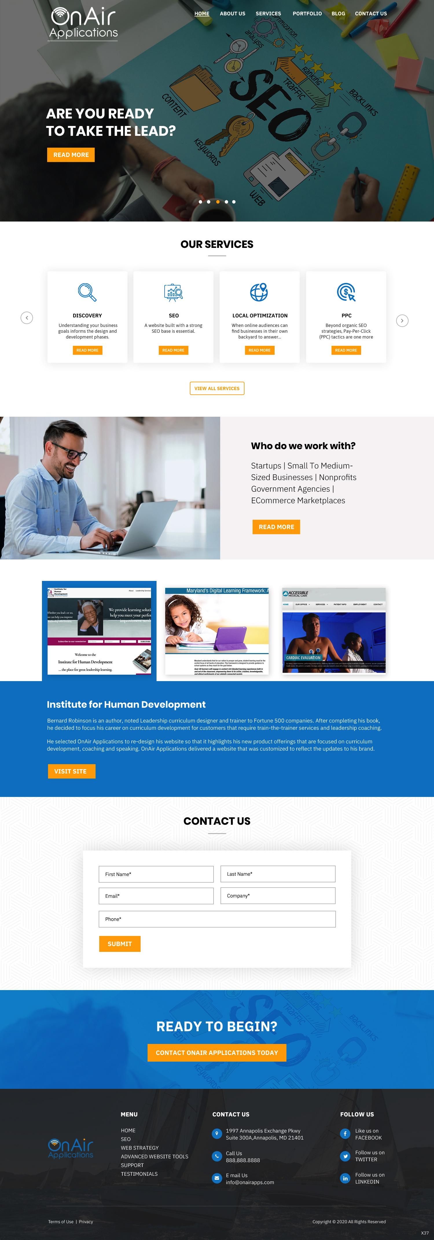 Web Design by pb for OnAir Applications | Design #23425261