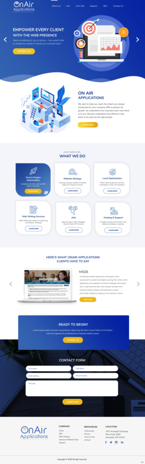 Web Design by pb for OnAir Applications | Design: #23425262