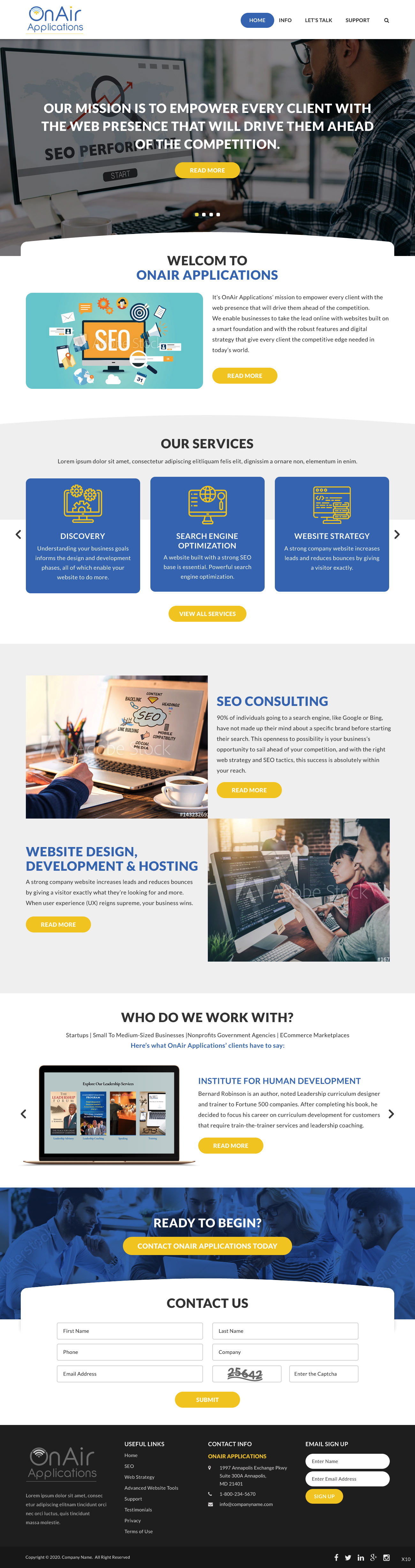Web Design by pb for OnAir Applications | Design #23431828