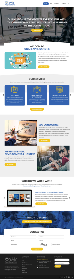 Web Design by pb for OnAir Applications | Design: #23431828