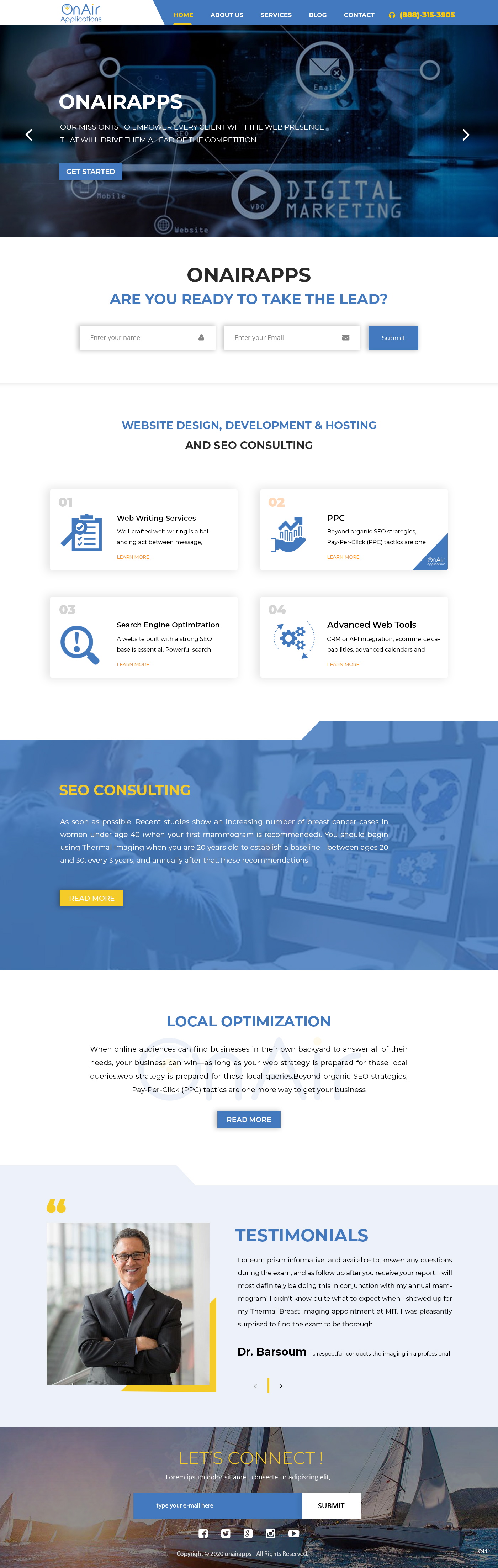Web Design by pb for OnAir Applications | Design #23431829