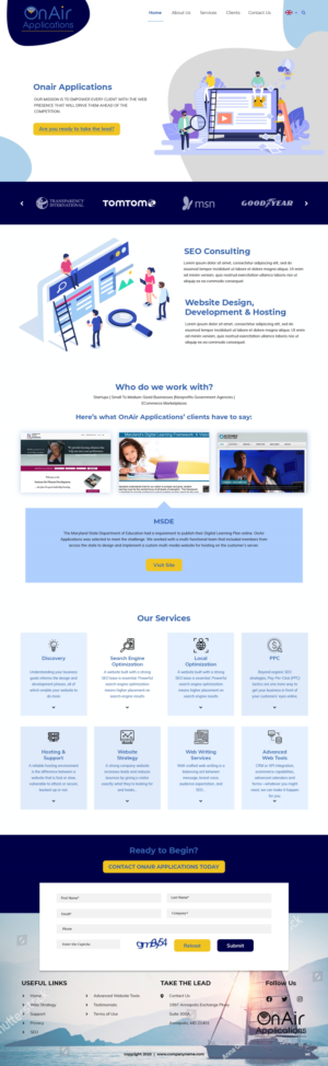 Web Design by pb for OnAir Applications | Design: #23431830