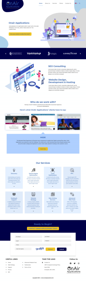 Web Design by pb for OnAir Applications | Design: #23466089