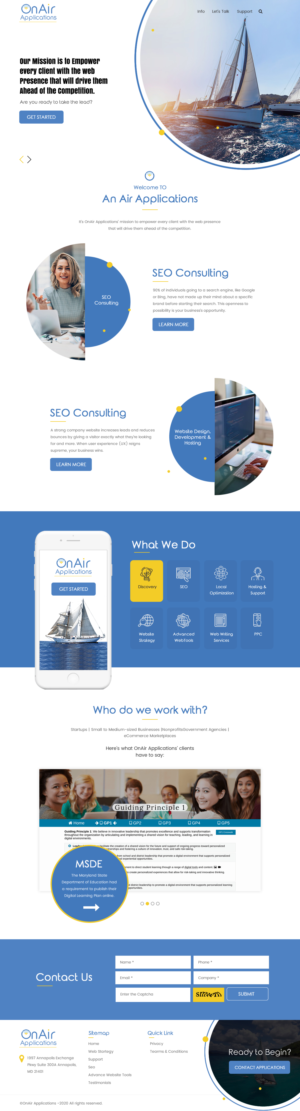 Diseño Web por rightway para OnAir Applications | Diseño #23424628