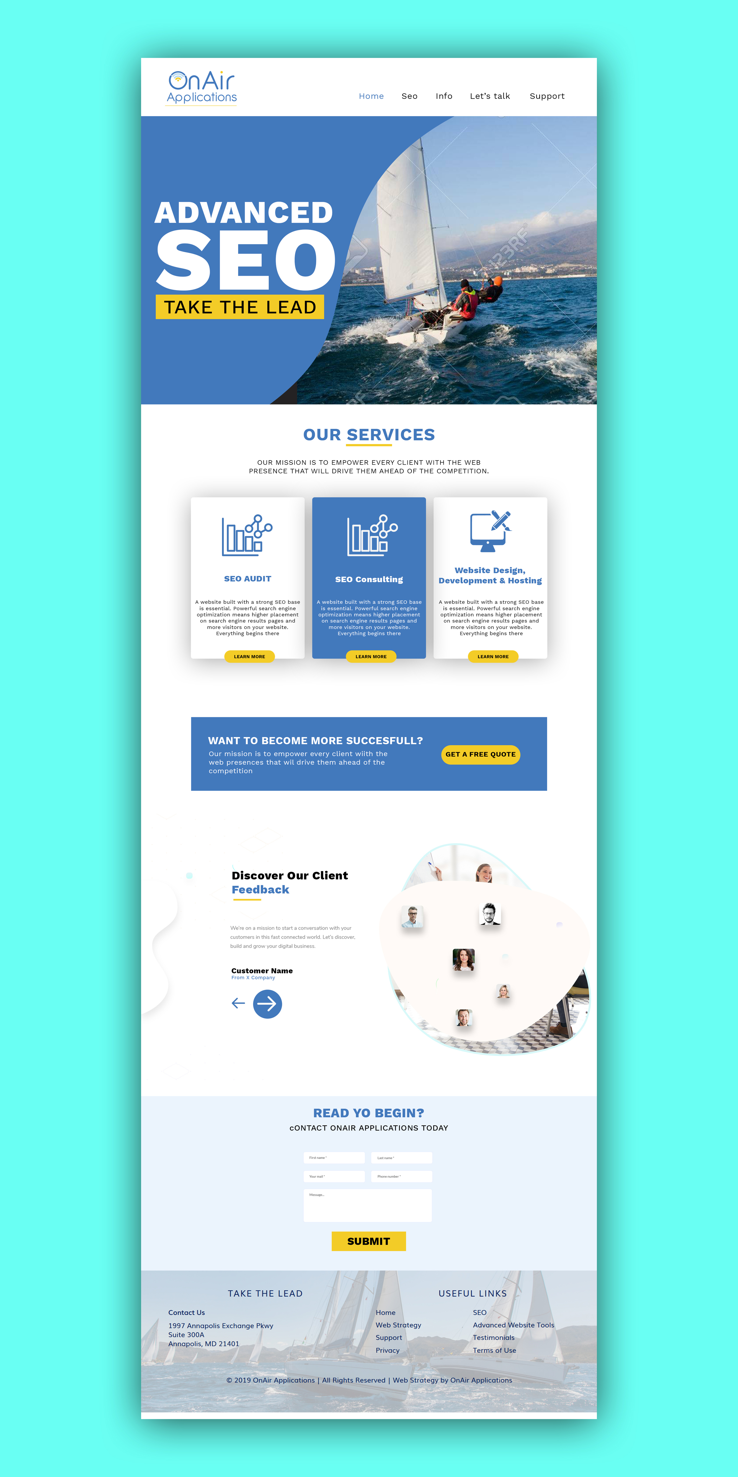 Web Design by nguruzzdng for OnAir Applications | Design #23517823