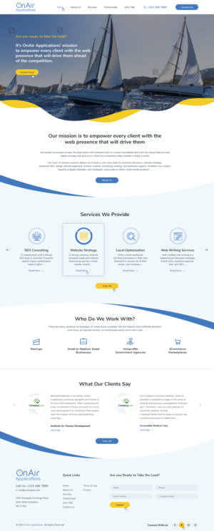 Diseño Web por Ved Web Services para OnAir Applications | Diseño #23423460
