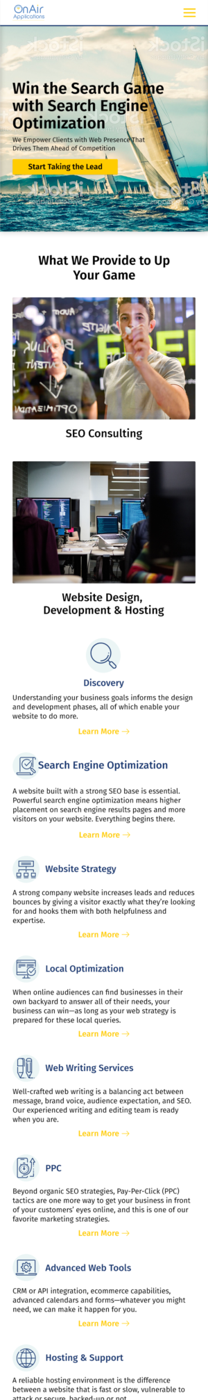 Web Design by Sol. Design for OnAir Applications | Design: #23467533
