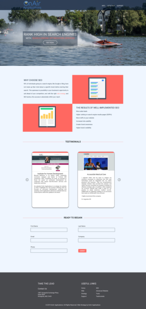 Diseño Web por DesignesForYou para OnAir Applications | Diseño #23454213