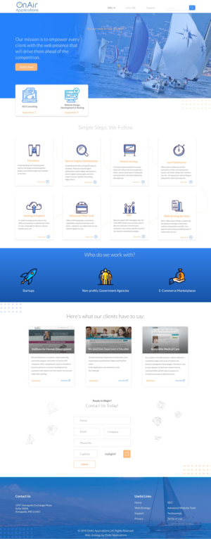 Diseño Web por developeramitky para OnAir Applications | Diseño #23464665