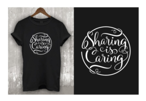 Sharing Is Caring | T-Shirt-Design von OR-PiXEL STUDIO ™