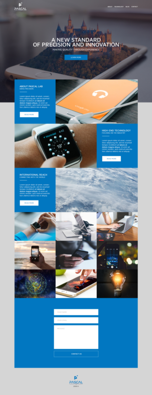 Wordpress Design by Cosmos Studios for PASCAL Lab | Design #23491805