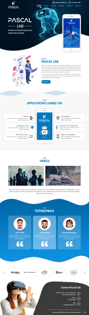 Wordpress Design by pb for PASCAL Lab | Design: #23451264