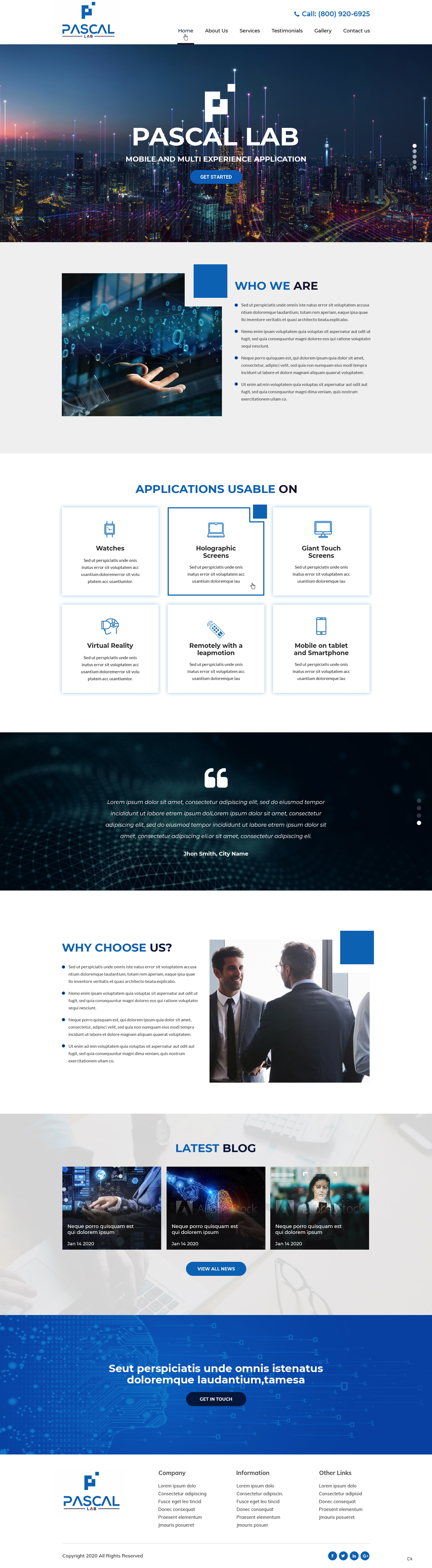 Wordpress Design by pb for PASCAL Lab | Design #23451265