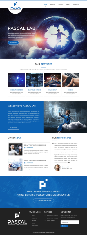 Wordpress Design by pb for PASCAL Lab | Design: #23451266