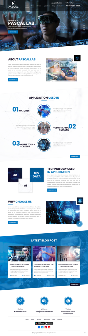 Wordpress Design by pb for PASCAL Lab | Design: #23451287