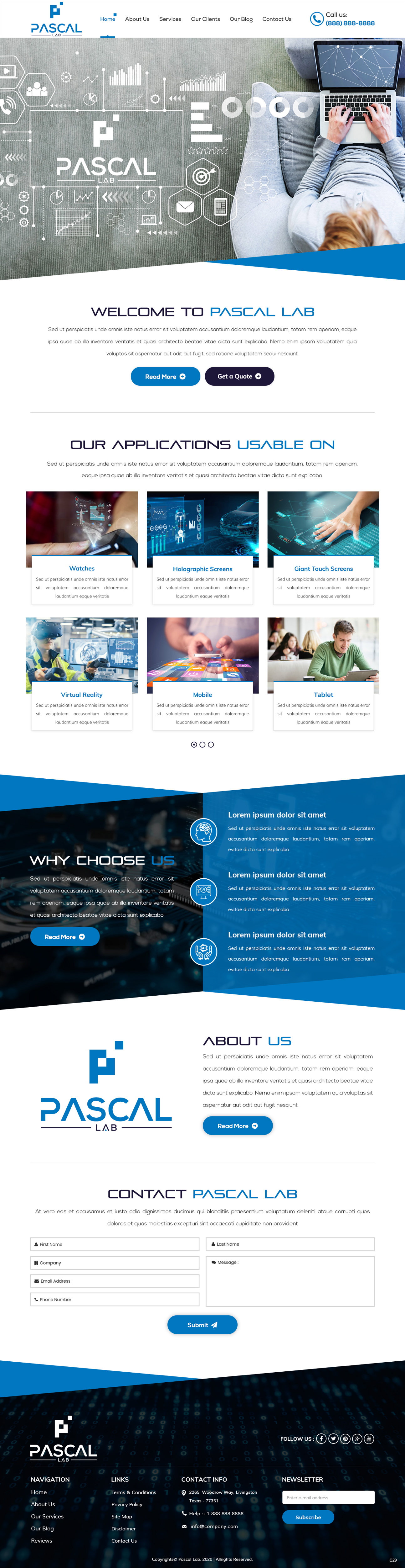 Design Wordpress par pb pour PASCAL Lab | Design #23451290