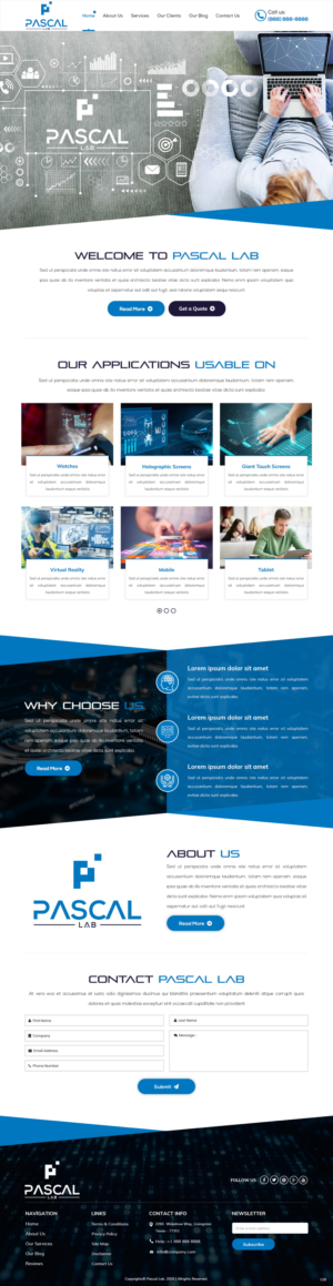 Wordpress Design by pb for PASCAL Lab | Design #23451290